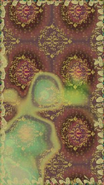 Kusursuz çiçek deseni. Renkli Bahar Temalı Kusursuz Arkaplan. Raster illüstrasyonu. Düz Çiçek Elementleri Tasarımı. Asya tekstil tarzında. Güzel kumaş deseni.