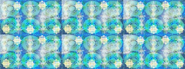 Kar Tanesi Raster illüstrasyonu. Kış kar tanesi. Mavi, nötr ve yeşil renklerde izole edilmiş. Kar Tanesi Simgesi.