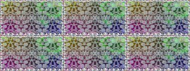 Raster illüstrasyonu. Gri renkli gri papatya deseni. Gri renklerde.