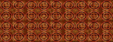 Kahverengi, turuncu ve kırmızı renkli kristal kar tanesi. Raster illüstrasyonu.