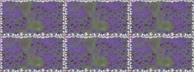 Geleneksel Raster dekoru elbise tasarımı için menekşe arka planda. Sevimli moda kelebekler.