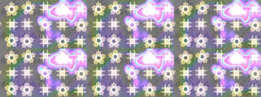 Tarafsız renklerde çiçekler. Düz Çiçek Elementleri Tasarımı. Renkli Bahar Teması eskiz kalıbı. Sevimli çiçek raster deseni.