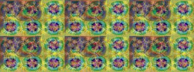 Renkli elementlerle Raster ilginç desen