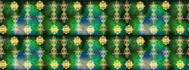 Kar Tanesi Simgesi. Kış kar tanesi. Kar Tanesi Raster illüstrasyonu. Yeşil, gri ve mavi renklerde izole edilmiş..