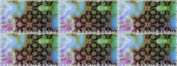 Kızılderili desenli desenli desenli şal deseni. Etnik Mandala süsü. Raster Henna dövme stili. Tekstil, tebrik kartı, boyama kitabı, telefon kılıfı baskısı için kullanılabilir.