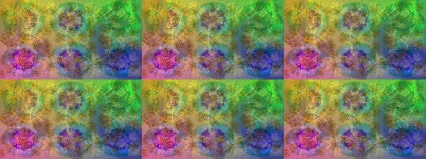 Renkli elementlerle Raster ilginç desen