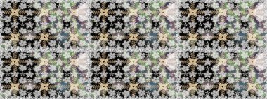 Tekrar eden çiçek arkaplanı, zarif gri çiçek duvar kağıdı. Gri renklerde çiçek desenleri, el yapımı papatyalar, papatyalar..