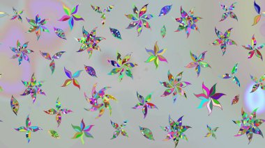 El çizimi Raster çizimi. Çizim çiçek deseni duvar kağıdı, web sitesi arka planı, ambalaj kağıdı, davetiye, broşür, afiş veya web sitesi için kullanılabilir. Parlak elementlerin.