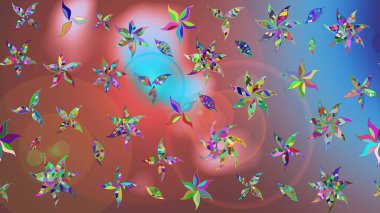 El çizimi Raster çizimi. Çizim çiçek deseni duvar kağıdı, web sitesi arka planı, ambalaj kağıdı, davetiye, broşür, afiş veya web sitesi için kullanılabilir. Karalama elementleri.