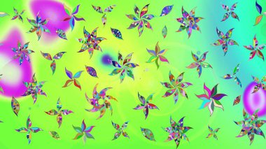 Küçük çiçekte güzel bir desen. Çiçekli bahar çiçekleri. Motley illüstrasyonu. Küçük renkli çiçekler. Moda baskıları için zarif bir şablon.