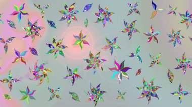 Güzel suluboya yaz çiçekleri deseni..