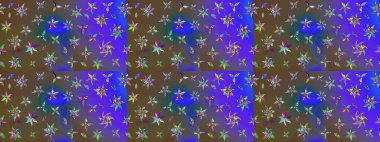 Raster deseni. Küçük çiçekte güzel bir çiçek deseni var. Çiçekli çiçek deseni, suluboya..