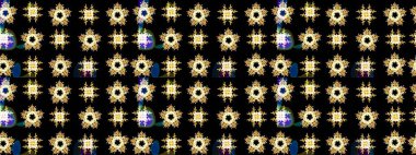 Renkli elementlerle Raster ilginç desen