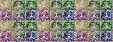 Çiçekli, suluboya desenli kusursuz çiçek deseni. Küçük çiçekte güzel bir çiçek deseni var. Raster deseni.