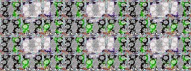 Fantezi kumaş deseni. Çiçekler, suluboya ile sorunsuz çiçek desenli. Raster desen.