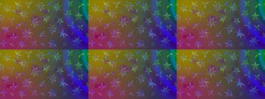 Kahverengi renklerde. 3D çiçekler, eskiz. Raster illüstrasyonu.