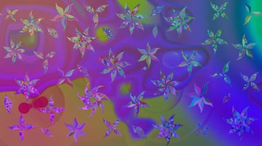 Raster. Zarif, parlak ve eskiz mor çiçek desenli tasarım. Sabıka baskıları, bebek kıyafetleri, duvar kâğıtları, paket kutuları vb..