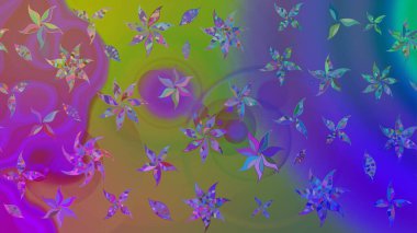 Çiçek arkaplan. Güzel kumaş deseni. Çizim raster deseni.