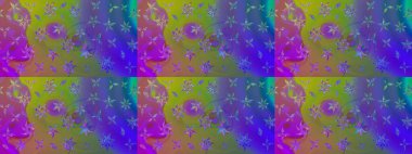 Güzel kumaş deseni. Bahar çiçekleriyle güzel bir çiçek deseni çizmişsin. Raster illüstrasyonu.