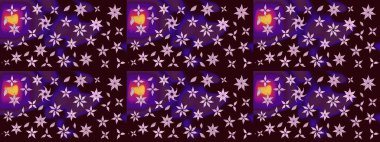 Güzel karalamalı çiçek desenli çizim. Güzel kumaş deseni. Küçük çiçekteki sevimli çiçek deseni. Raster illüstrasyonu.