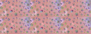 Organik motif arka planı. Çizim kalıbı. Raster illüstrasyonu. Ultraviyole kumaş deseni.