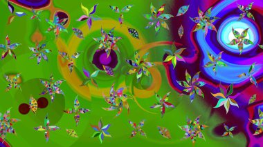 Organik elementler. Botanik çizim kalıbı. Raster deseni. Suluboya etkisi.