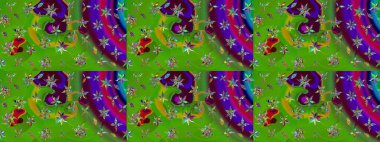 Küçük bir çiçekte eskiz deseni. Hoş bir çiçek geçmişi var. Raster illüstrasyonu. Güzel kumaş deseni.