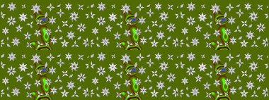 Çiçekli yaz çiçekleri. Küçük çiçekte güzel bir desen. Küçük renkli çiçekler. Moda baskıları için zarif bir şablon. Motley illüstrasyonu. Çizim.