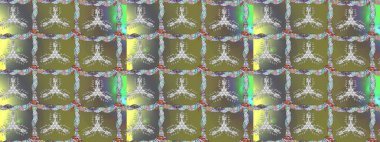 Düz Çiçek Elementleri Tasarımı. Raster Modaya uygun kumaş deseni. Tarafsız, gri ve yeşil renkli şirin çiçek desenleri. Renkli Bahar Teması çizim şablonu.