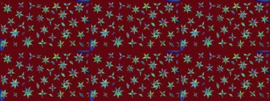 Güzel kumaş deseni. Raster illüstrasyonu. Küçük çiçekteki sevimli çiçek deseni. Güzel karalamalı çiçek deseni çiz..