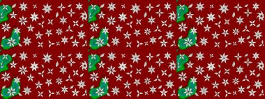 Raster düz çiçek çizim deseni. Kırmızı renkte çiçekler. Tasarım hediye paketi, tebrik kartları, posterler ve afiş tasarımı.