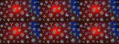 Çiçekli çiçek deseni, suluboya. Küçük çiçekte güzel bir çiçek deseni var. Raster deseni.