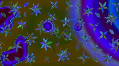 Güzel suluboya yaz çiçekleri deseni..