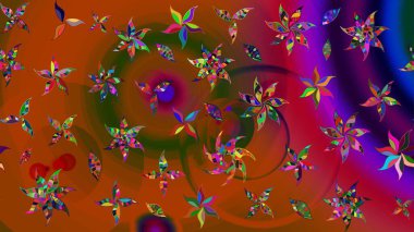 Üst manzara, yumuşak stil. Sevgililer günü ve tebrik kartı konsepti için şık bir davetiye. Çiçek kompozisyonu, el boyası, hassas şablon. Kahverengi renkte manzaralı çiçek deseni.