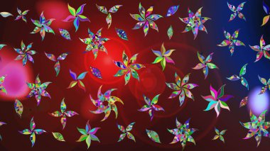 Kahverengi renkte sevimli çiçekler. Moda baskısı, albüm, ambalaj kağıdı ve duvar kağıdı için zarif dekoratif süslemeler. Küçük çiçekli basit bir çiçek çizimi. Raster illüstrasyonu.