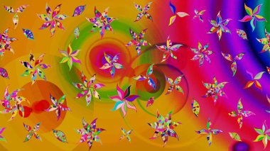 Eskiz geçmişi. Eski usul. Miles Fleur, süslü püslü bir süs. Kumaş, tekstil, duvar kağıdı baskısı için. Raster illüstrasyonu. Tomurcukları papatya çiçekleri olan sevimli bir çiçek deseni..