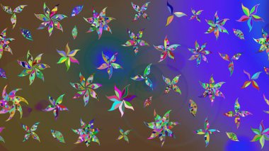 Taslak dekoratif arka plan, çiçek mandala. Mor renklerde. Raster illüstrasyonu. Çiçek..