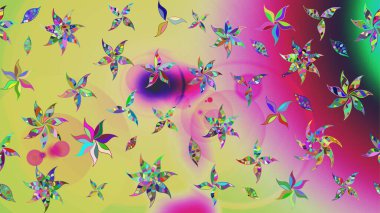 Raster - stok. Tarafsız çiçekli eskiz deseni, suluboya çiçek deseni, sevimli çiçek, duvar kağıdı, kart veya kumaş için fayanslı.