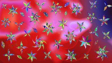 Çiçekli el çizimi çizimi deseni. Modern gelişim kırmızı raster arka plan duvar kağıdı çizimi klasik çizgili iz sürme desenli çiçekler, çiçekli süsler.