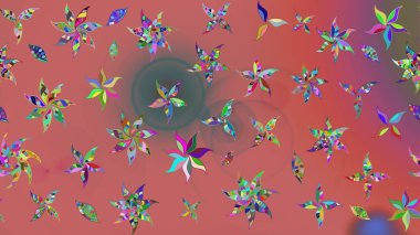 Vadinin pembe renkli çiçekleri. Eskiz arkaplan modeli. Raster - stok. Suluboya, elle çizilmiş.