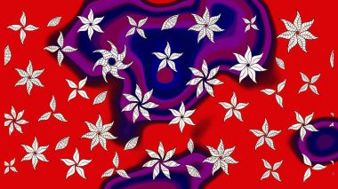 Şekil verilmiş çiçeklerle eskiz deseni. Süslü zentangle çizim dokusu, soyut çiçeklerle süslenmiş. Çiçek deseni duvar kağıdı, şablon dolguları ve web sayfası arkaplanı için kullanılabilir.