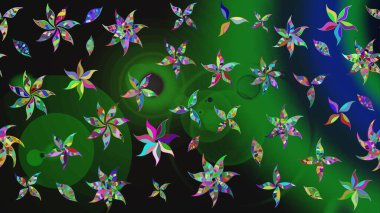 Doodle çiçekler ve dalları, otlar ve çiçekler. Elle çizilmiş. Raster resim. Güzel kumaş deseni.