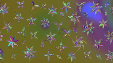 Sketch Floral Pattern in Raster illustration. Fancy fabric pattern. Colour Spring Theme sketch pattern Background. Flat Flower Elements Design.