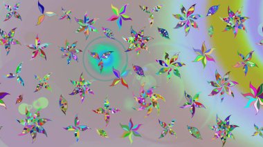 Küçük çiçekteki sevimli çiçek deseni. Tarafsız renklerde çiçekler.