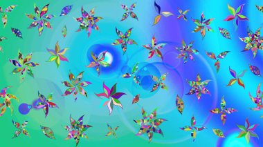 Küçük çaplı çiçeklerdeki basit şirin desenler. Tekstil veya kitap kapakları, imalat, duvar kağıtları, baskı, hediye paketi ve yapıştırma kitabı için çiçek eskizi geçmişi. Raster illüstrasyonu.