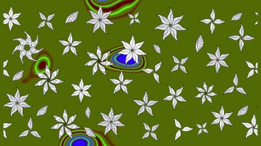 Doodle çiçekler ve dalları, otlar ve çiçekler. Elle çizilmiş. Raster resim. Güzel kumaş deseni.