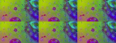 Vadinin yeşil renkli çiçekleri. Eskiz arkaplan modeli. Raster - stok. Suluboya, elle çizilmiş.