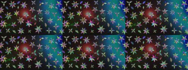 Gri renkli çiçekler. Renkli bahar temalı eskiz kalıbı. Çiçekli çiçek deseni, suluboya. Düz Çiçek Elementleri Tasarım Raster illüstrasyonu.