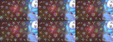 Kahverengi renkli çiçekler. Hediye ambalaj kağıdı, tebrik kartları, posterler ve pankart tasarımı. Raster düz çiçek çizim deseni.