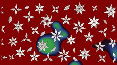 Süslü kumaş deseni. Raster deseni. Çiçekli çiçek deseni, suluboya..